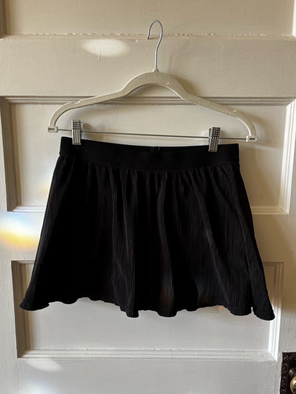 Black Pleated Athletic Mini Skirt/Skort - Classic Women's Skirt